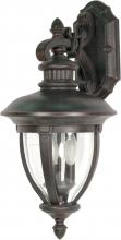  60/956 - Galeon - 3 Light - 24" - Wall Lantern - Arm Down w/ Clear Seed Glass