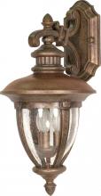  60/957 - Galeon - 3 Light - 24" - Wall Lantern - Arm Down w/ Clear Seed Glass