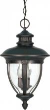  60/958 - Galeon - 3 Light - 20" - Hanging Lantern - w/ Clear Seed Glass