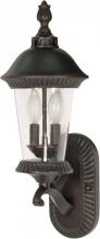  60/962 - Clarion - 3 Light - 20" - Wall Lantern - Arm Up w/ Clear Seed Glass