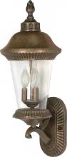  60/965 - Clarion - 3 Light - 24" - Wall Lantern - Arm Up w/ Clear Seed Glass