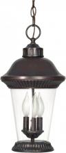  60/968 - Clarion - 3 Light - 17" - Hanging Lantern - w/ Clear Seed Glass