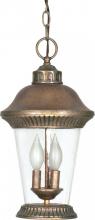  60/969 - Clarion - 3 Light - 17" - Hanging Lantern - w/ Clear Seed Glass