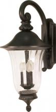  60/980 - Parisian - 3 Light - 27" - Wall Lantern - Arm Down with Fluted Seed Glass