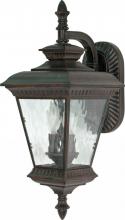  60/997 - Charter - 2 Light - 22" - Wall Lantern - Arm Down w/ Clear Water Glass