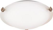  62/1001 - 1 Light - LED Flush Fixture - Brushed Nickel Finish - Frosted Glass