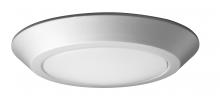  62/1262 - 7"- LED Disk Light Flush - Brushed Nickel Finish - 3000K