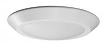  62/1264 - 7"- LED Disk Light Flush - White Finish - 4000K