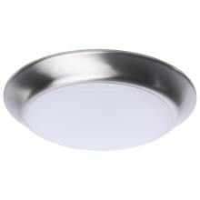  62/1802R1 - 7 Inch LED Disk Light; 27K/3K/35K/4K/5K CCT Selectable; Brushed Nickel Finish