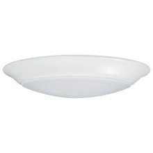  62/1805R1 - 6.5 Watt; 7 Inch LED Disk Light; 27K/3K/35K/4K/5K CCT Selectable; White Finish