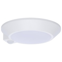  62/1820R1 - 7 Inch LED Disk Light; 27K/3K/35K/4K/5K CCT Selectable; Occupancy Sensor; White Finish