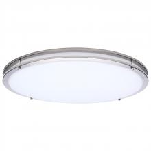  62/1878 - Glamour; LED 24 Inch Flush Mount; Brushed Nickel Finish; 27K/3K/35K/4K/5K CCT Selectable