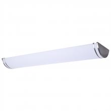  62/1880 - Glamour; LED 50 Inch Linear Flush Mount; Brushed Nickel Finish; 27K/3K/35K/4K/5K CCT Selectable