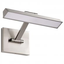  62/2321 - Hazel; 1 Foot LED Picture Light; 3 CCT Selectable; Brushed Nickel Finish; Acrylic Lens