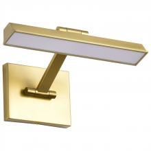  62/2322 - Hazel; 1 Foot LED Picture Light; 3 CCT Selectable; Vintage Brass Finish; Acrylic Lens