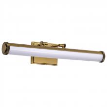  62/2372 - Cora; 24 Inch LED Vanity; 3 CCT Selectable; Vintage Brass Finish; Acrylic Lens