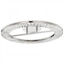  62/2444 - Nova; LED 23 Inch Round Flush Mount; Polished Nickel Finish; K9 Crystal