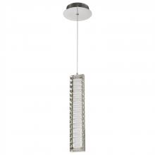  62/2445 - Nova; LED 16 Inch Mini Pendant; Polished Nickel Finish; K9 Crystal