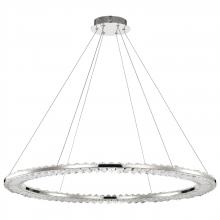  62/2447 - Nova; LED 36 Inch Round Pendant; Polished Nickel Finish; K9 Crystal