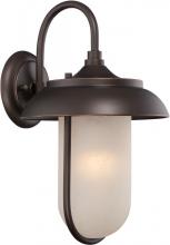  62/672 - Tulsa - LED Outdoor Large Wall with Satin Amber Glass