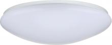  62/735 - 19" Flush Mounted LED Light Fixture - White Finish; 120-277 volts