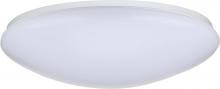  62/736 - 19" Flush Mounted LED Light Fixture - White Finish; With Occupancy Sensor;120-277 volts