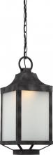  62/834 - Winthrop Hanging Lantern; Iron Black Finish