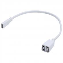  63/417 - Cable Splitter; Single to Double; White Finish
