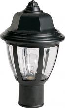  SF77/806 - 1 Light - 14" - Post Lantern - Hex Dome Lantern w/Clear Acrylic Panels