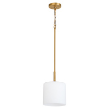  3307-47 - RUTHERFORD 1 LIGHT PENDANT -BRUSHED BRASS