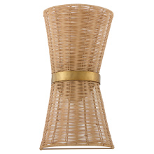  5123-47 - FAIRVIEW 2 LIGHT SCONCE - BRUSHED BRASS