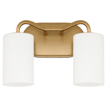  5307-2-47 - RUTHERFORD 2 LIGHT VANITY - BRUSHED BRASS
