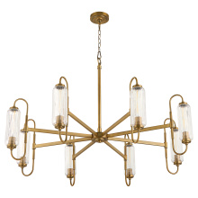  6015-8-47 - WHITMIRE 8 LIGHT CHANDELIER - BRUSHED BRASS