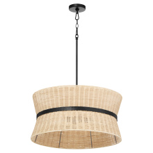  6123-4-59 - FAIRVIEW 4 LIGHT PENDANT - MATTE BLACK