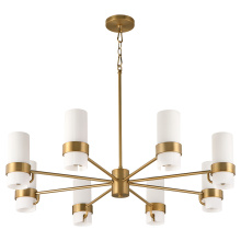  6169-8-47 - SOJOURN 8 LIGHT CHANDELIER - BRUSHED BRASS