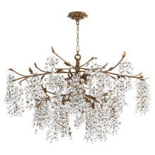  670-8-46 - GLICINA 8 LIGHT CHANDELIER - NATURAL BRASS