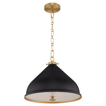  6863-16-5980 - BONNEL 16" PENDANT - MATTE BLACK/AGB