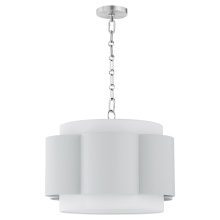  8229-4-3114 - BELINDER 4 LIGHT PENDANT - BRITTANY BLUE/CHROME