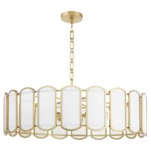  824-8-80 - Belleview 8 Light Pendant, Aged Brass