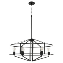  8373-6-59 - TOBIN 32" 6 LIGHT PENDANT - MATTE BLACK