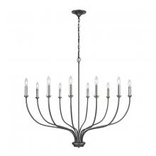  63098/10 - Madeline 45'' Wide 10-Light Chandelier - Dark Gray