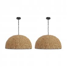  H0808-11138/S2 - Martin 30'' Wide 1-Light Pendant - Set of 2 Natural