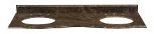  S-WARWICK-60DE - Warwick 61-inch Stone Top in Dark Emperador Granite (Double Sink)