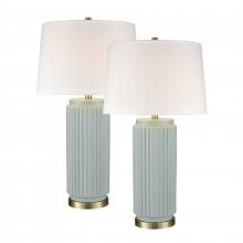  S0019-10294/S2 - Knox 30'' High 1-Light Table Lamp - Set of 2 Light Blue