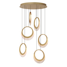  E23916-112GLD - Lyra-Multi-Light Pendant